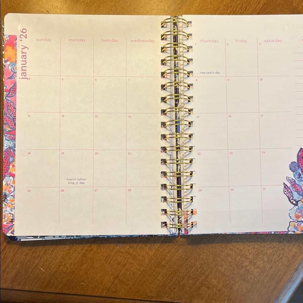 Lilly Pulitzer Blue Nautical Planner 2025-2026 - Picture 6 of 7